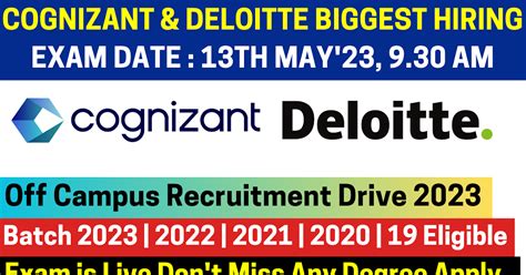 Deloitte Biggest Direct Hiring 2023 Deloitte Off Campus Recruitment