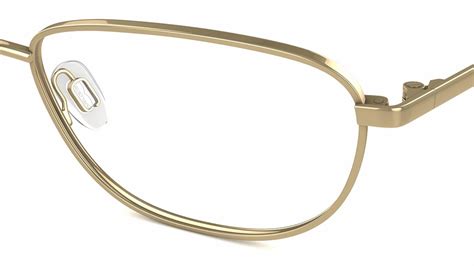 Specsavers Womens Glasses Entry 07 Gold Round Metal Stainless Steel