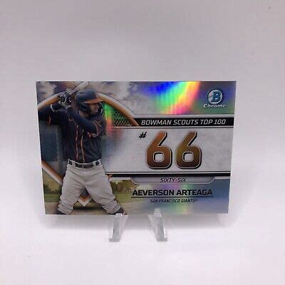 Aeverson Arteaga Bowman Chrome Scouts Top Insert Ebay