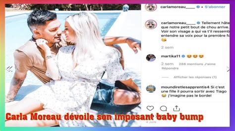 Carla Moreau D Voile Son Imposant Baby Bump Youtube