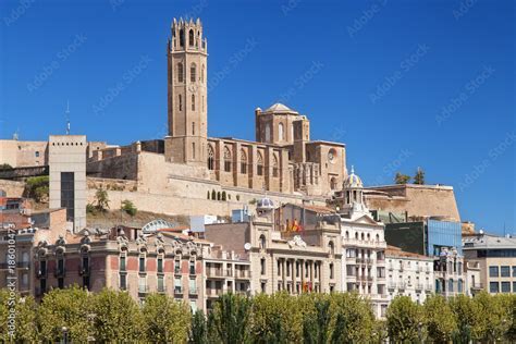 Old Cathedral of Lleida Stock Photo | Adobe Stock