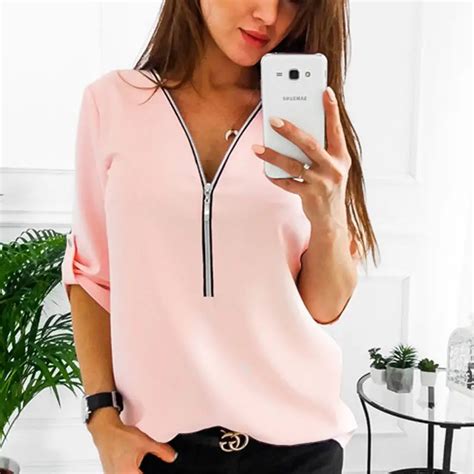 Venta Al Por Mayor Camisas De Dama Elegantes Compre Online Los Mejores Camisas De Dama Elegantes