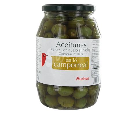 PRODUCTO ALCAMPO Aceitunas Verdes Con Hueso Estilo Camporreal Frasco De