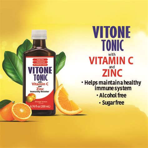 Vitone Tonic Vitamin C Zinc Supplement Immunity Booster 2 Units