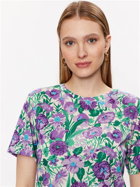 Weekend Max Mara T Shirt Dula 2359710231 Violet Regular Fit Modivo Fr