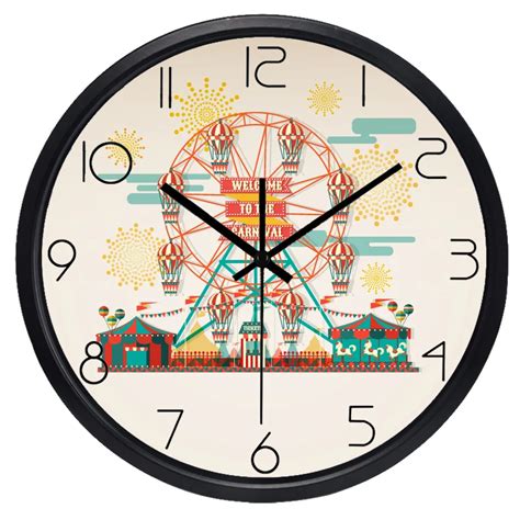 Childrens Playground Ferris Wheel Wall Clock Cute Children Wall Clock