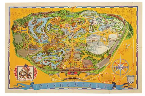 1975 Disneyland Souvenir Map Van Eaton Galleries