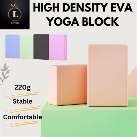 [lavishsg] High Density Eva Foam Block For Yoga Pilates 220g [ready