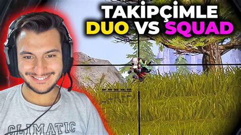 TAKİPÇİMLE LİVİKTE DUO VS SQUAD OYNADIM PUBG MOBİLE GAMEPLAY YouTube