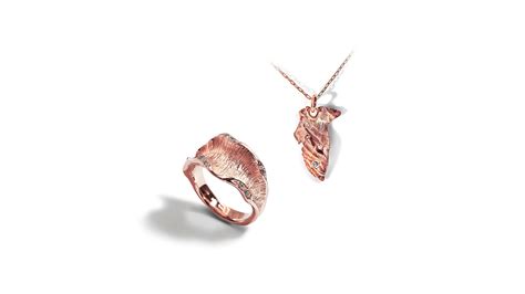 Pork Ribs Ring And Bacon Pendant Rose Gold Collection For The