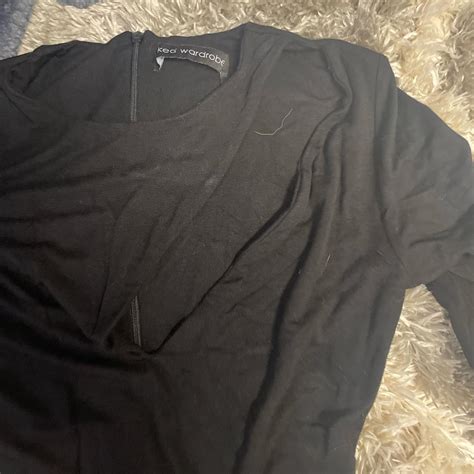 Naked Wardrobe Women S Black Playsuit Romper Depop