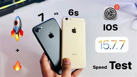 IPhone 7 Vs IPhone 6s Ios 15 7 7 Speedtest Comparison YouTube