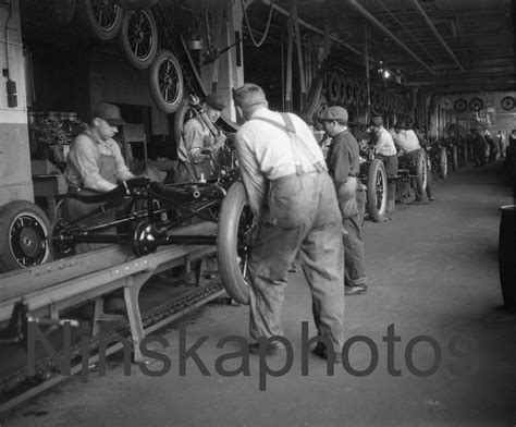 Ford Model T Assembly Line Fordson Plant Detroit Michigan Usa