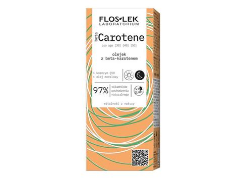 FLOS LEK beta CAROTENE pro age Krem z kofeiną pod oczy ulotka