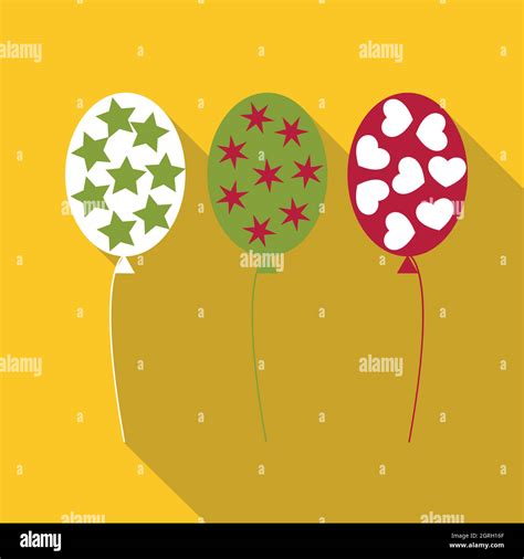 Balloons Icon Flat Style Stock Vector Image And Art Alamy