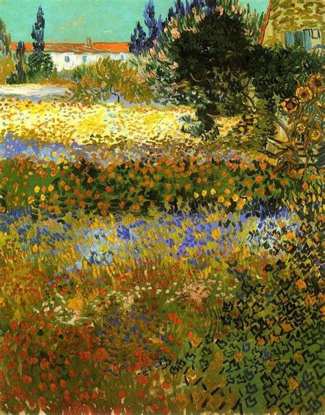 Flowering Garden Vincent Van Gogh 1888 With Images Van Gogh Art