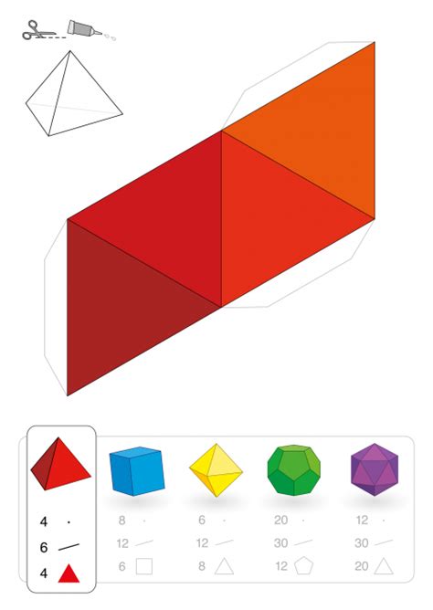 Colorful 3d Triangle Printable