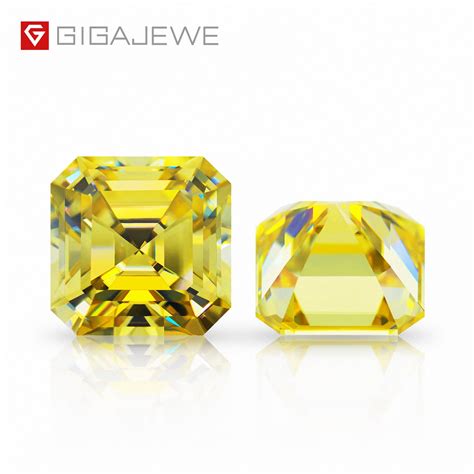 Gigajewe Natural Fancy Yellow Color Moissanite Stone Loose Etsy Uk