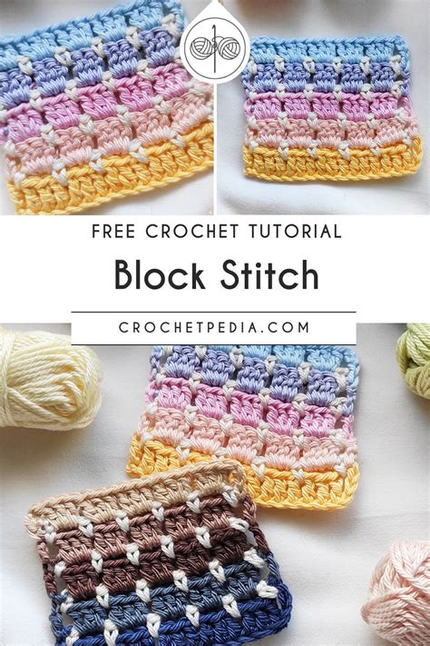 How To Crochet The Block Stitch Step By Step Artofit