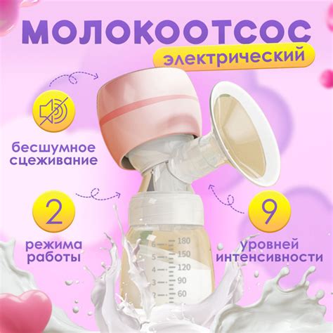 Молокоотсос Электрический Milk&Baby молокоотсос бутылочка для кормления ...