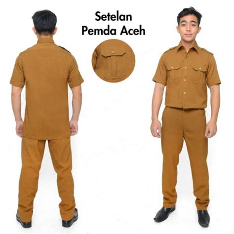 Jual Seragam PNS Seragam Pemda Khaki Tua Baju Dinas Pdh Pria Pegawai