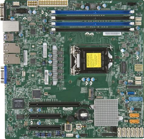 ᐅ Supermicro Płyta główna serwerowa MBD X11SSH F O LGA 1151 Micro ATX