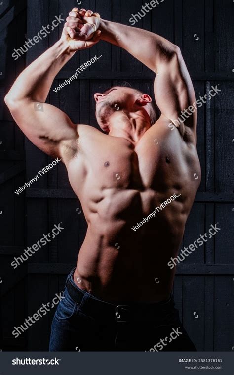 Hot Man Undressing Seductively Masculine Fitness Stock Photo 2581376161 Shutterstock