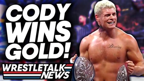 Cody Rhodes Wins Wwe Gold Jade Cargill Wwe Debut Wwe Fastlane 2023