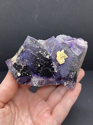 Fluorite Calcite Denton Mine Cave In Rock Hardin County Illinois