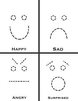 Emotions Tracing Activity By Theprekcreativitycorner Tpt