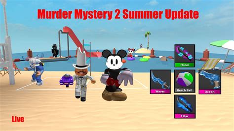 Murder Mystery 2 Live Playing With Fans Doing 1v1s And Minigames