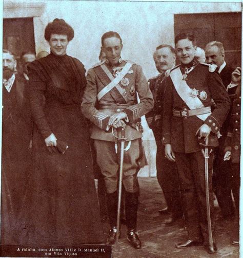 Lanceros Del Rey Sm El Rey Alfonso Xiii Con D Manuel Ii De Portugal