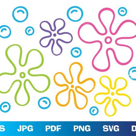 Spongebob Flowers SVG