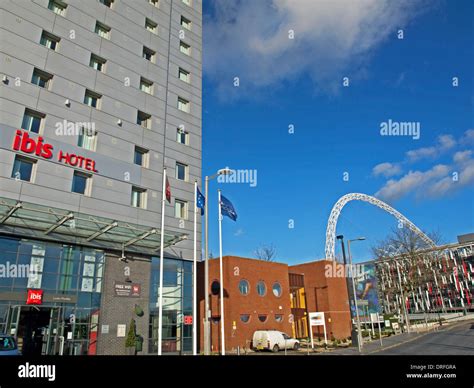 View Of Wembley Stadium Showing The Ibis Hotel London Borough Of Brent