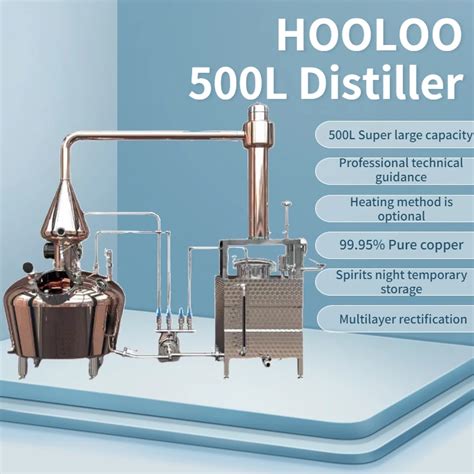 HOOLOO 500L Commercial Distiller Large Commercial Brewing Equipment Gin