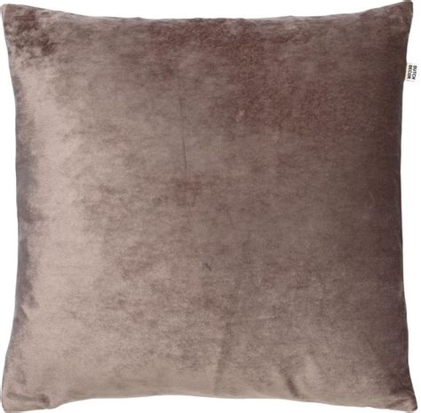 Dutch Decor SKY Sierkussen Velvet Driftwood 45x45 Cm Taupe