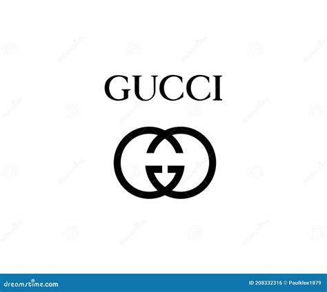 Gucci Logo Editorial Illustrative on White Background Editorial Photo - Illustration of ...