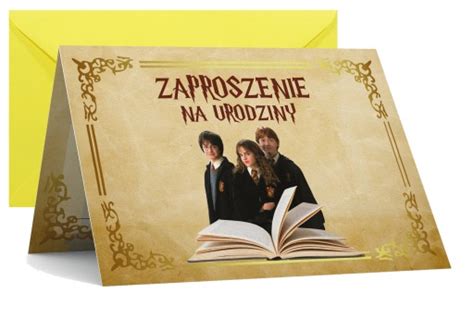 ZAPROSZENIE URODZINOWE Harry Potter ZAPROSZENIA 14231821796 Allegro Pl