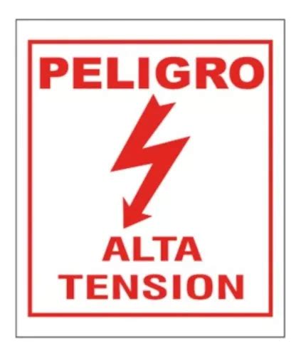 Cartel De Se Alizacion Peligro Alta Tension Plastico X Cm