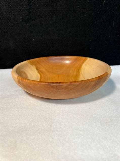 Cherry Wood Bowl Hand Turned Made Etsy