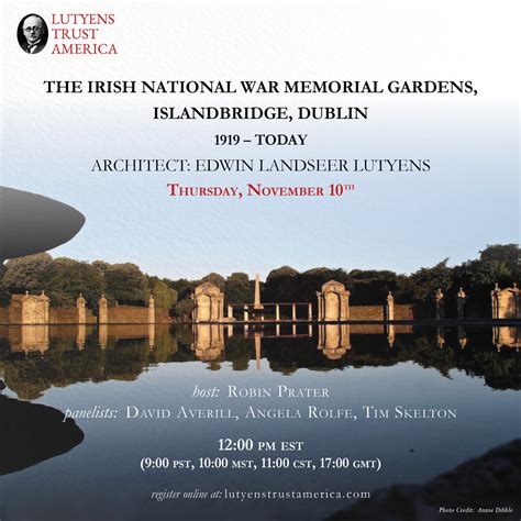 The Irish National War Memorial Webinar The Lutyens Trust