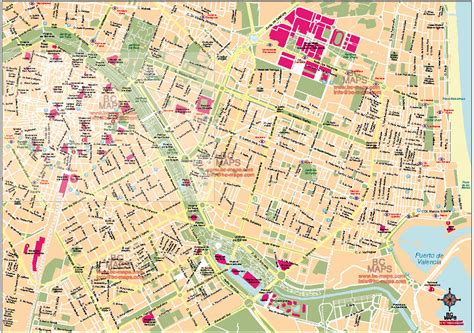 Valencia Mapa Vectorial Eps Illustrator Editable Con Capas