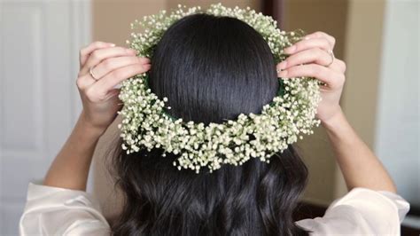 Diy Baby S Breath Flower Crown Baby Breath Flower Crown Babys Breath