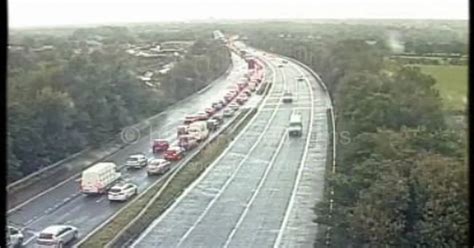 Updates All Traffic Held On M61 Following Crash Near Chorley Lancslive