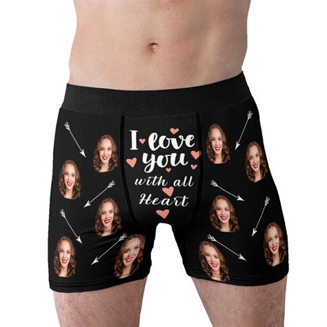 Custom Face Boxers For Men Personalized Photo Briefs Wife Etsy