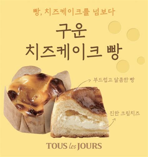 Cj푸드빌 뚜레쥬르 구운 치즈케이크 빵