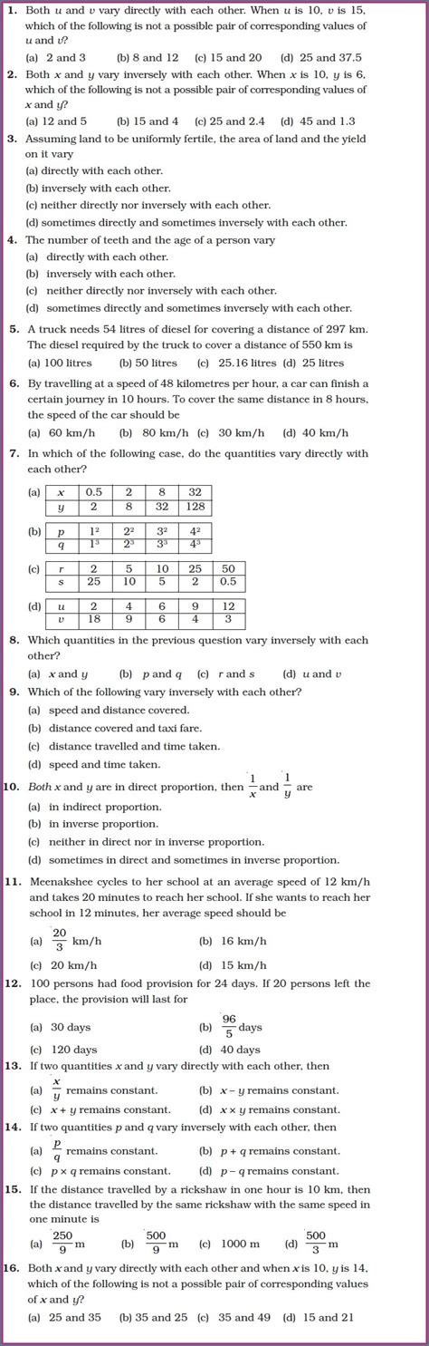 Direct And Inverse Proportion Word Problems Worksheet Worksheet ...