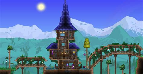 Npc Village Progress Terraria House Design Terraria House Ideas