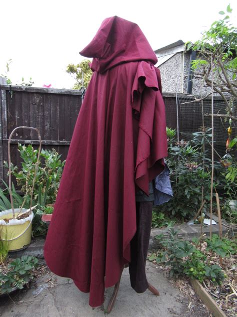 Medieval Hooded Cape Many Colours Larp Archers Viking Cloak Etsy