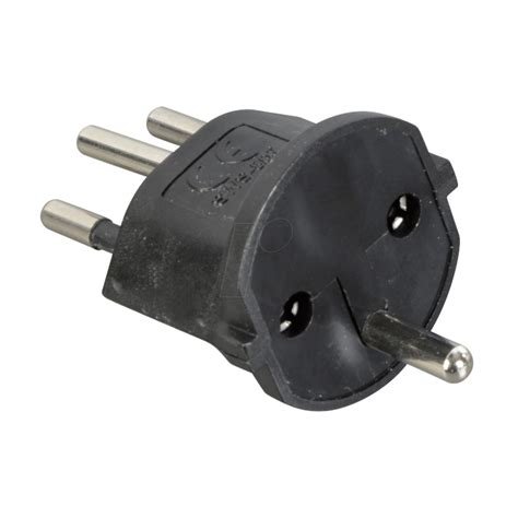 Fixadapter Schuko Typ12 3 Polig Schwarz Online Kaufen